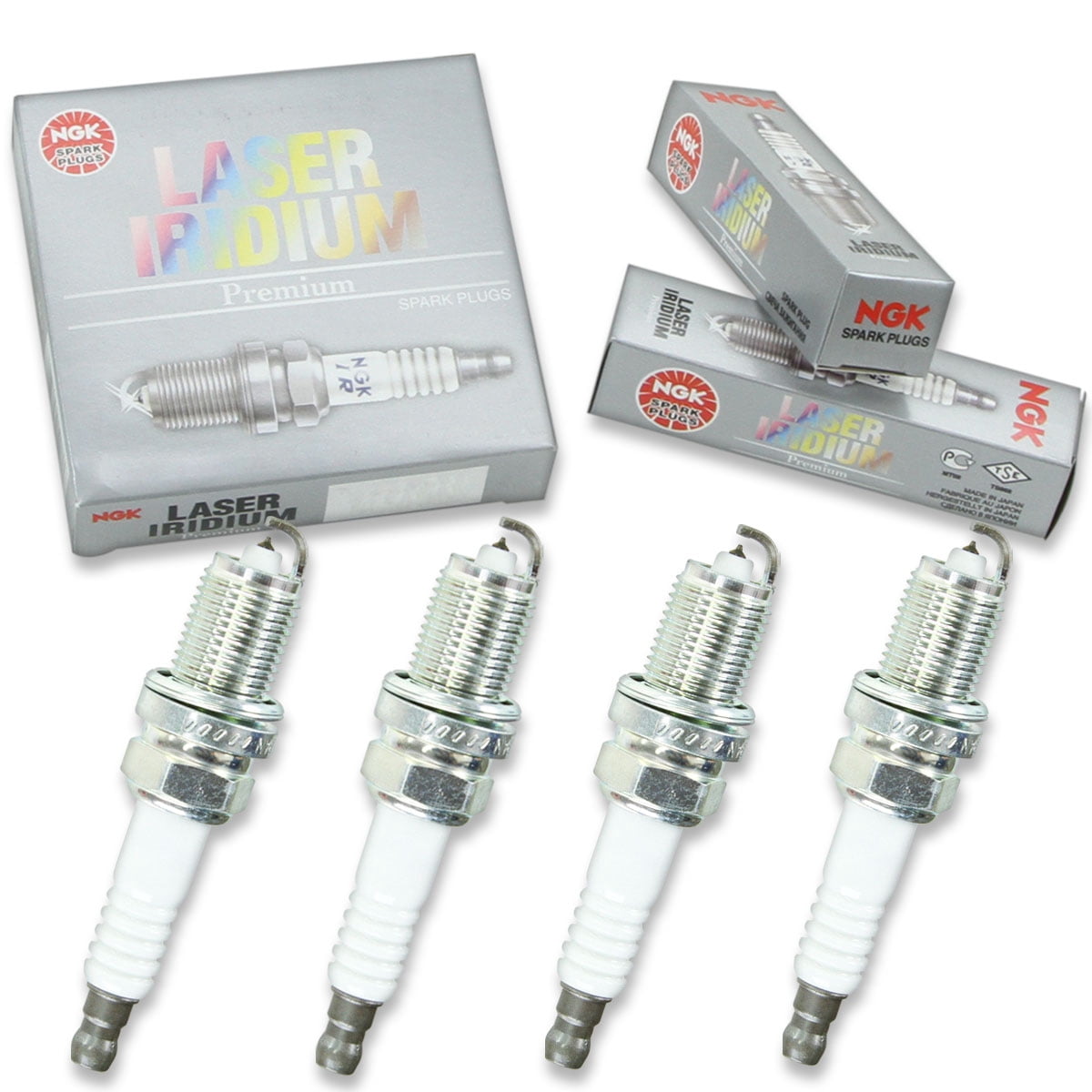 4 pc NGK 4589 Laser Iridium Spark Plugs for 1765299 3297 3335 41-111 4504 4702 8100 9008091181 90919-01211 90919-01211-79 90919-01238 9806 9806-2 IK20TT K6RTIP PK20TT SK20R-P11 SK20R11 XP3923