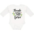 thumbnail image 3 of Inktastic Though She Be but Little She is Fierce Shakespeare Girls Long Sleeve Baby Bodysuit, 3 of 5