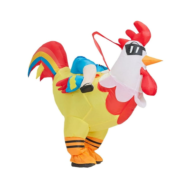 Disfraz de pollo inflable para montar en disfraz de para fiestas temáticas y espectáculos en escenario Para 150cm a 190cm
