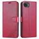 thumbnail image 1 of AZNS For iPhone 16e Case Anti-Scratch PU Leather Stand Wallet Phone Cover - Black, 1 of 5