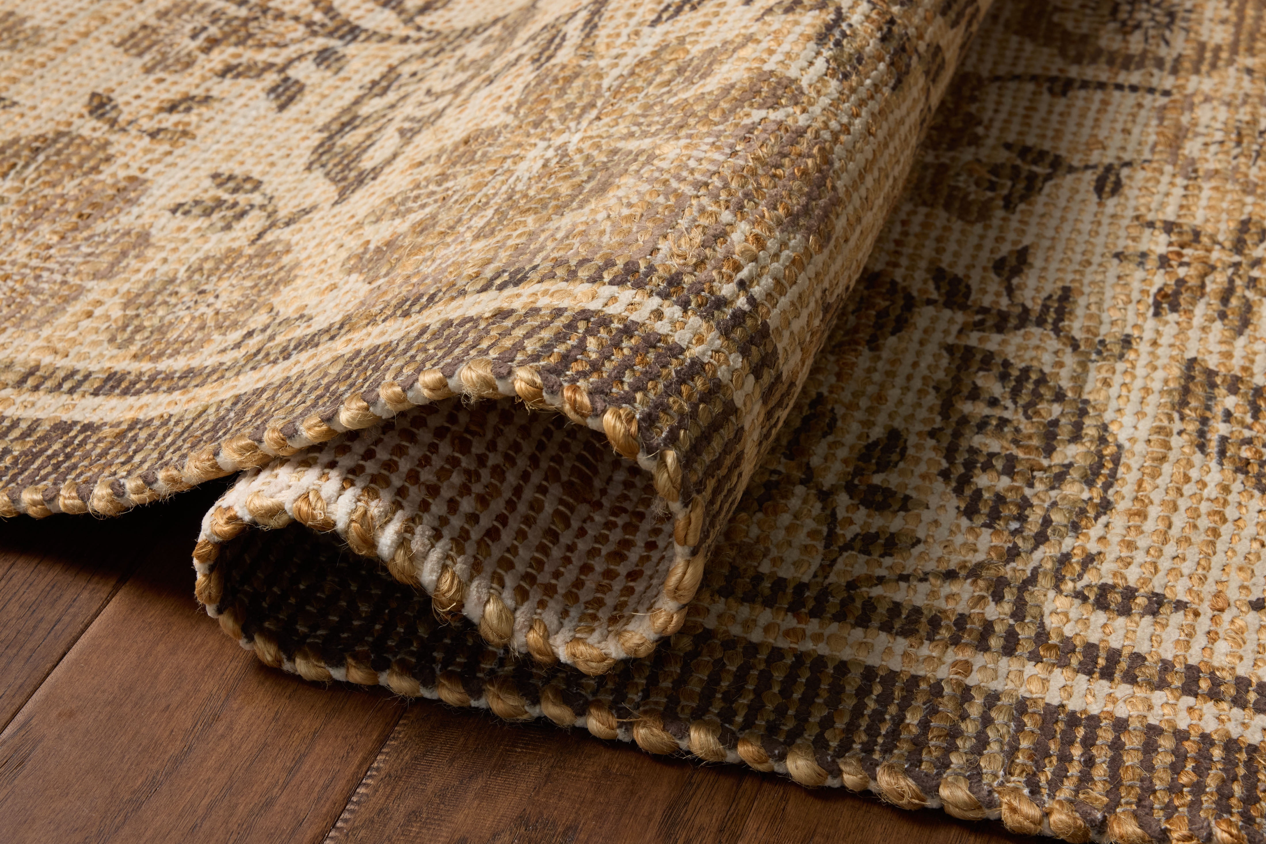 Chris Loves Julia x Loloi Rue Bark / Mocha 2'-3" x 3'-9" Accent Rug