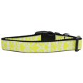 thumbnail image 1 of Damask Nylon Dog Collar Large Yellow, 1 of 1