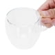 thumbnail image 3 of Taza de vidrio con asa, taza transparente de doble pared para café, leche, té, resistente al calor, 150ml, 3 of 14