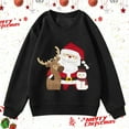 thumbnail image 2 of Byoo Toddler Boy Sweatshirt Christmas Santa Painted O-Neck Long Sleeve Cozy Pullover Top Holiday Xmas Shirt, 2 of 3