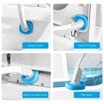 thumbnail image 2 of Disposable Toilet Brush Set with Storage Caddy and 16 Refill Heads Toilet Bowl Cleaning Kit with Holder Bathroom Accessories Set, 2 of 6