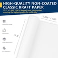 thumbnail image 2 of Rollo de papel kraft PH PERKHOMY 44 cm x 30,5 m blanco, 2 of 7