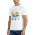 thumbnail image 6 of Graphic Tees Beach Summer Gildan Men's Short Sleeve T-Shirt 180g, 6 of 8