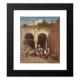 thumbnail image 2 of Louis Tesson 12x14 Black Modern Framed Museum Art Print Titled - Arab Market, 2 of 5