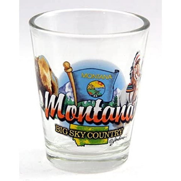 Montana Big Sky Country State Elements Shot Glass