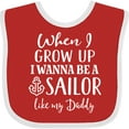thumbnail image 3 of Inktastic Future Sailor Like Daddy Boys Baby Bib, 3 of 4
