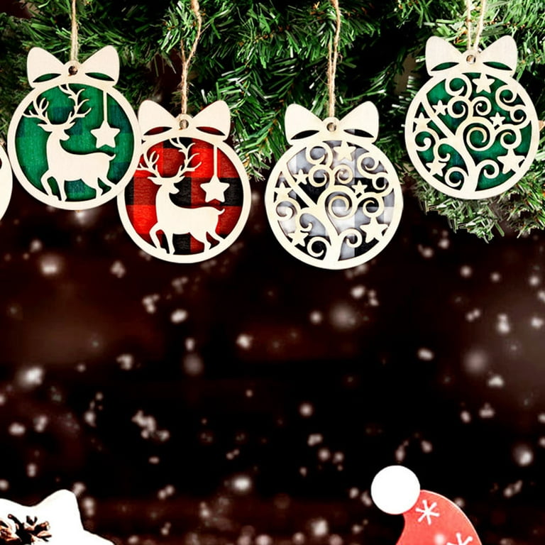 1 Set of DIY Diamond Painting Christmas Pendant Christmas Tree Hanging  Pendant Cute Diamond Painting Pendant Decorative