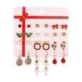 thumbnail image 2 of Pendientes de moda Reno Yinane Conjunto de ángel Pendientes de Navidad, 2 of 8