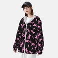 thumbnail image 3 of Balery Breast Cancer Awareness Sudadera ligera de manga larga con capucha y protección solar UPF 50+ para hombre y mujer, ideal para pesca y running-X-Large, 3 of 7