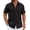 Black, variant on COOFANDY Men Black Button Down Shirt Short Sleeve Summer Shirt Casual Button Up Shirts for Men