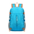 thumbnail image 3 of Mochila de senderismo, mochila informal de día, mochila ergonómica grande y portátil, bolsa de viaje para montañismo, senderismo y viajes de negocios. azul claro, 3 of 8