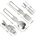 thumbnail image 2 of LAMEI Travel Utensils Fork and Spoon Set, Stainless Steel Sporks with Eco-friendly Case, Portable Outdoor Kitchen, Picnic,Hiking,Backpacks, 2 of 6