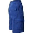 thumbnail image 4 of Men's Comfort Fleece Cargo Sweat Shorts with Drawstring, 4 of 5