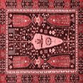 thumbnail image 1 of Ahgly Company Indoor Square Abstract Red Modern Area Rugs, 6' Square, 1 of 4