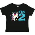 thumbnail image 3 of Inktastic I'm Two Unicorn Second Birthday Boys or Girls Toddler T-Shirt, 3 of 5
