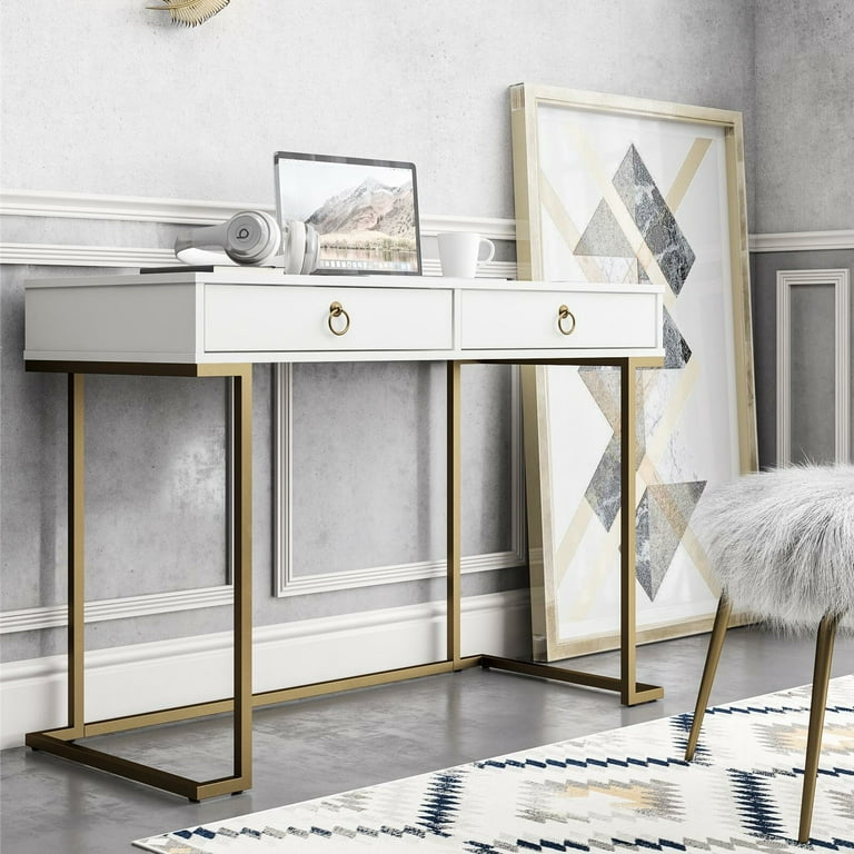 Gold 2024 desk walmart