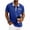 Blue, variant on GSPCLAM Men's Breathable Polo Shirts with One Pocket Pique Color Block Design Tops for Casual Friday, Versatile Breathable Tees