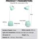 thumbnail image 5 of Lámpara de escritorio LED elegante, 3 modos de iluminación, sensor táctil con cuello de cisne flexible y protección para los ojos para leer, escribir o relajarse (verde), 5 of 5
