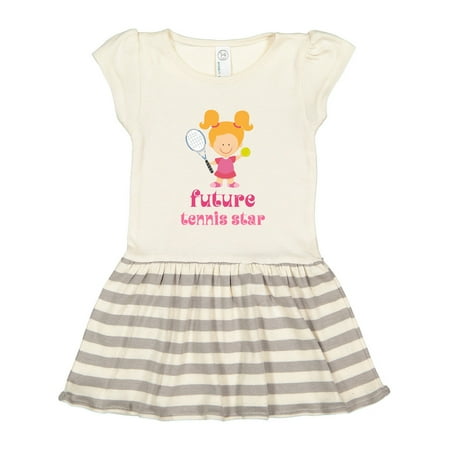 

Inktastic Future Tennis Star Girl Gift Toddler Girl Dress