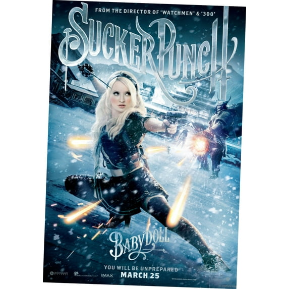 Sucker Punch Movie Poster 11inx17in Mini Poster in Mail/storage/gift tube 11x17 poster