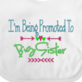 thumbnail image 4 of Inktastic I'm Being Promoted to Big Sister Girls Baby Bib, 4 of 4
