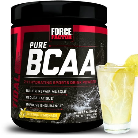 Force Factor Pure BCAA, Electric Lemonade, 30