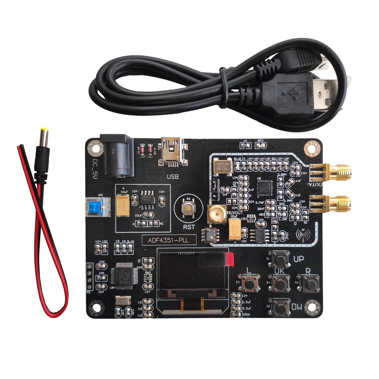 ADF4351 35M-4.4GHz RF Signal Source Generator Module Frequency Synthesizer Board 