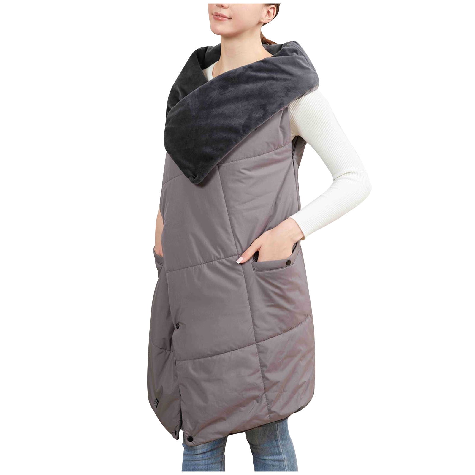 Electric Heated Blanket,Wearable Heated Shawl Blanket Battery Operated USB Cordless Wrap,USB Heated Blanket Portable Outdoor 3 Heating Levels,Thickened Heated Camping Blanket for Travel Home