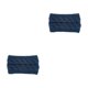 thumbnail image 1 of Jumpingount Diadema de invierno para mujer Orejeras elásticas de ganchillo para mujer Azul marino Armada 2Conjunto, 1 of 6