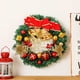 thumbnail image 4 of Moyic Guirnalda colgante de puerta de pared de Navidad de 30cm, decoración de moda, adorno de flores artificiales, accesorios de diseño de fiesta, Kits de decoración para fiestas lazo Moyic HA070521-06B, 4 of 6