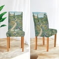 thumbnail image 3 of Yayeee 2 Pack Dining Chair Covers Stretch Parson Chairs Slipcovers Seat Protector, Garden Scene, 3 of 6