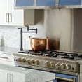 thumbnail image 2 of Pot Filler Deck Mount, WOWOW Pot Filler Faucet Oil Rubbed Bronze Kitchen Folding Countertop Faucet 2 Handle with Stretchable Double Joint Swing Arms Brass Stove Faucet, 2 of 7