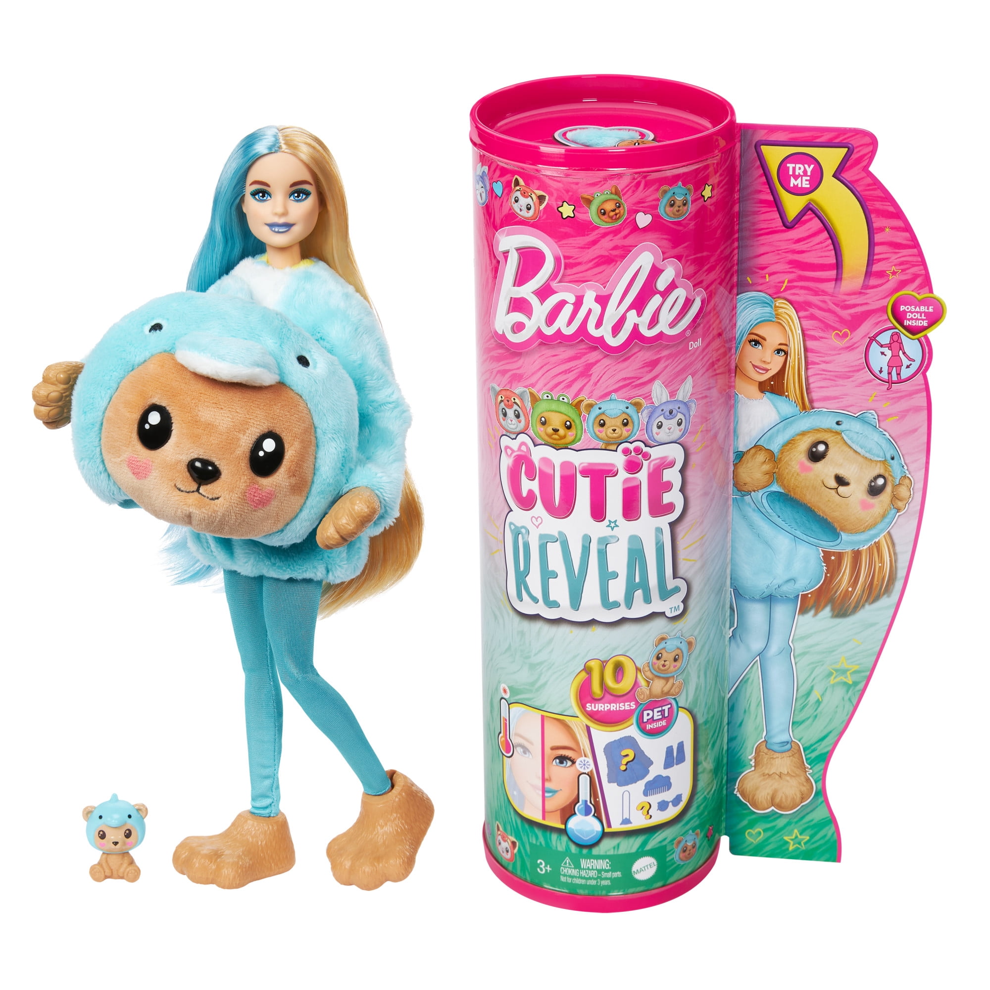 Barbie, Fashion Doll, with Puppy Plush Costume - Walmart.com