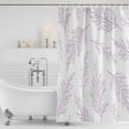 thumbnail image 3 of Pink Purple Tree Branches Shower Curtain, Waterproof Shower Curtains for Bathroom, Farmhouse Nature Botanical Washable Fabric Bathtub Curtain Set Bath Decor with 12 Hooks Extra Long 72"x96", 3 of 8
