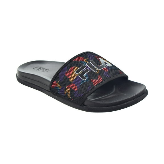 Fila Drifter Lux 90s Women's Slide Sandals Black-Old Gold-Capri Breeze 5sm01552-042