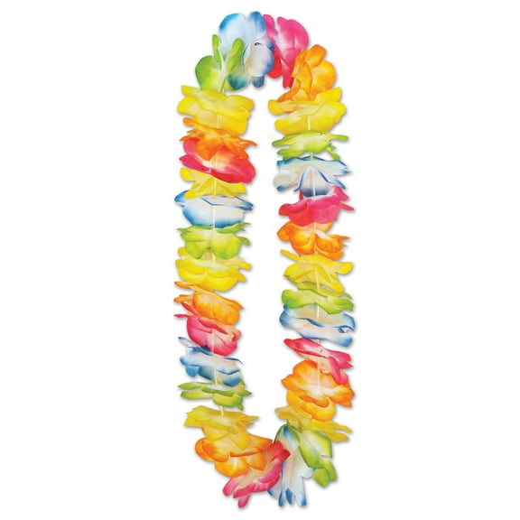 Beistle Set of 12 Multi-Colored Mahalo Floral Lei 36"