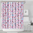 thumbnail image 2 of Waterproof Pioneer Shower Curtain 84x72 Inch Polyester Unique Colorful Floral Shower Curtain for Bathroom Hotel Home Decor with 12 Plastic Hooks, 2 of 5