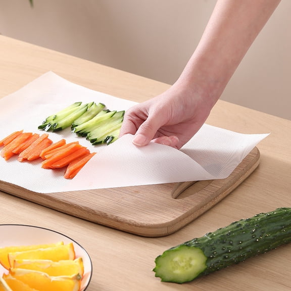 Disposable Paper Cutting Board Mat with Non-Slip Back for Food Prep and Chopping Vegetables