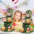 thumbnail image 4 of 2 Soportes para Cupcakes de 3 Niveles, Decoraciones para Fiestas, Decoraciones para Cupcakes con Tema de Dinosaurio, Torre de Postre de Dinosaurio para Niños, 4 of 5