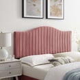 thumbnail image 2 of Luxurious Brielle Channel Tufted Velvet Headboard - King/California King, 2 of 2