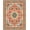 Orange, Pattern 3, variant on ODIKA 4' x 6' Machine Washable Non-Slip Area Rug, Middle Eastern Leaf High Traffic Rug, Ivory, 407813
