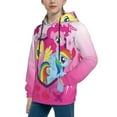 thumbnail image 5 of Kids My Lit-tle Pony Pullover Hoodie Realistic 3d Print Graphic Hooded Sweatshirts With Drawstring, 5 of 8