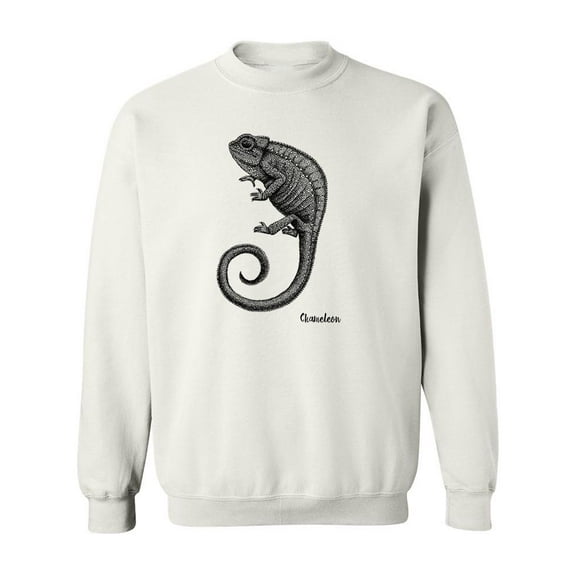 Chameleon Pencil Drawing Sweatshirt Men -Image by Shutterstock, Male x-Large