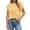 Yellow, variant on Short Sleeve Sweater for Women Crew Neck Ribbed Knit Vests Trendy Pullover Tops