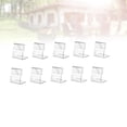 thumbnail image 3 of EeaseCA 50pcs L Shape Slanted Sign Holders Desktop Photo Paper Name Holder Display Stand Acrylic Sign Holders, 3 of 7