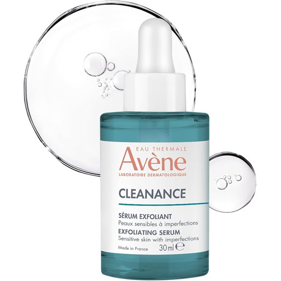 Avene Cleanance Serum Facial Exfoliante AHA, Anti-imperfecciones para Piel Grasa y Sensible, con Ácido Láctico y Succínico
